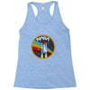 Nasa  Blue White Yellow Color Racerback Tank