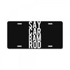 say car ram rod License Plate