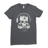 astronaut skull Ladies Fitted T-Shirt