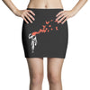 banksy headshot butterfly Mini Skirts