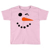 snowman face Toddler T-shirt