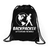 Backpacker Let's Explore The World Drawstring Bags