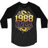 legends are born in 1988 hoodie 5 3/4 Sleeve Shirt