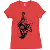 biker girl Ladies Fitted T-Shirt