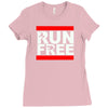 free running parkour run free Ladies Fitted T-Shirt