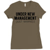 under new management just married Ladies Fitted T-Shirt