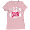 this girl loves drag racing Ladies Fitted T-Shirt