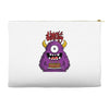 happy birthday monster Accessory Pouches