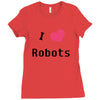 i love robots Ladies Fitted T-Shirt