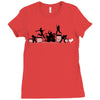 rock out with your cock out Ladies Fitted T-Shirt