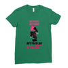 she's beauty she's grage she's punch you in the face Ladies Fitted T-Shirt