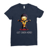 get over here! Ladies Fitted T-Shirt