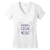 FREAK MEOWT CAT Women's V-Neck T-Shirt