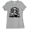 evil skull humor Ladies Fitted T-Shirt