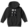 the phases of the moon of laika dog Youth Hoodie