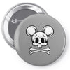 skull mickey 2 Pin-back button