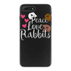 peace love rabbits iPhone 7 Plus Case