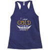 I Wear Gold For My Hero In Haven Racerback Tank