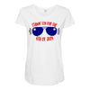 stayin' fly for the 4th of july Maternity Scoop Neck T-shirt