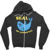 seal of approval Zipper Hoodie