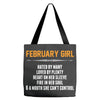 February Girl Hated By Many Tote Bags