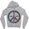 peace in our time vectorized Zipper Hoodie
