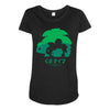 mega grass Maternity Scoop Neck T-shirt
