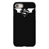 super man batman bodybuilding gym hard workout present gift iPhone 8 Case