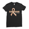 Survivor Of Uterine Cancer Ladies Fitted T-Shirt