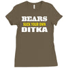 bears suck your own ditka Ladies Fitted T-Shirt