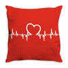 Heart Beat Throw Pillow