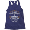 Smart Good Looking Hairstylist Doesnt Get Better Than Racerback Tank