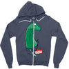 my name is apatosaurus Zipper Hoodie