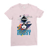 who loves husky Ladies Fitted T-Shirt