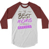 Great Moms Get Promoted to Grandma 3/4 Sleeve Shirt