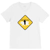 bear shark V-Neck Tee