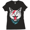cat rock Ladies Fitted T-Shirt