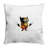 minion wolverine Throw Pillow