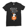 trick or treat Ladies Fitted T-Shirt