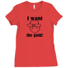 i want the gold Ladies Fitted T-Shirt