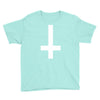 wasted youth inverted cross indie geek swag funny Youth Tee