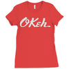 okeh records Ladies Fitted T-Shirt