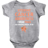i wear peach for some special to me Baby Bodysuit