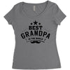 the best grandpa Women's Triblend Scoop T-shirt