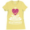 I Am Actually In A Very Commited Relationship Ladies Fitted T-Shirt