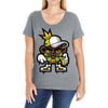 hop hop bear Ladies Curvy T-Shirt