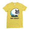 ewe crazy Ladies Fitted T-Shirt