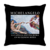 Michelangelo Creation of Adam Throw Pillow