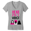 Women's March Hear Our Voice Women's V-Neck T-Shirt