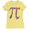 spring pi tshirts  flowery colorful pi day gifts Ladies Fitted T-Shirt
